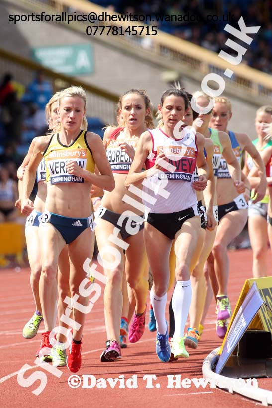 Womens 5000 metres, 2014 Sainsbury's British Championships. Photo: David T. Hewitson/Sports for All Pics
